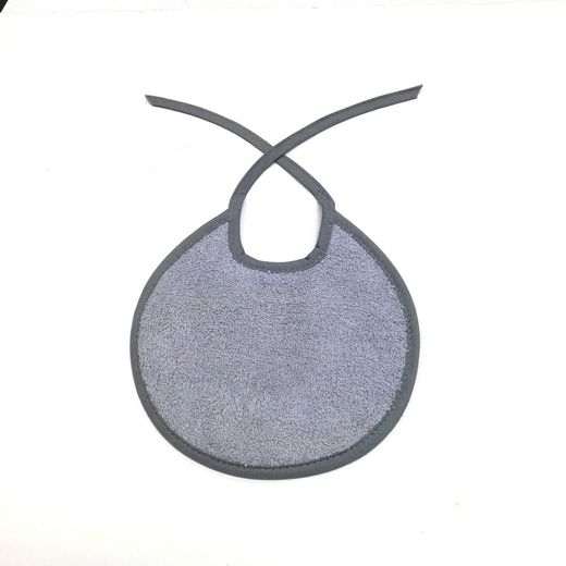 Pack 6 baberos de rizo con tira y impermeable 19x20 cm 98106