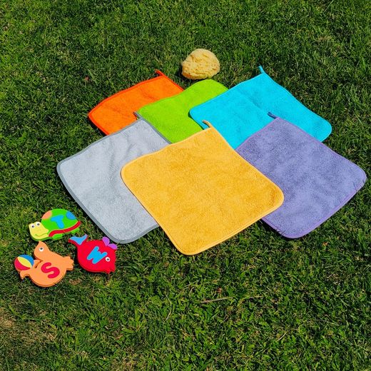 Pack of 6 units cotton terry towel 38x38 cm ref 181