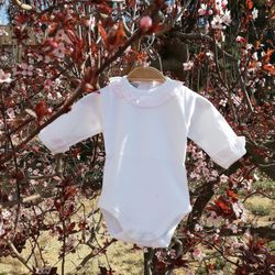 Baby cambric collar bodysuit 1191 babidu
