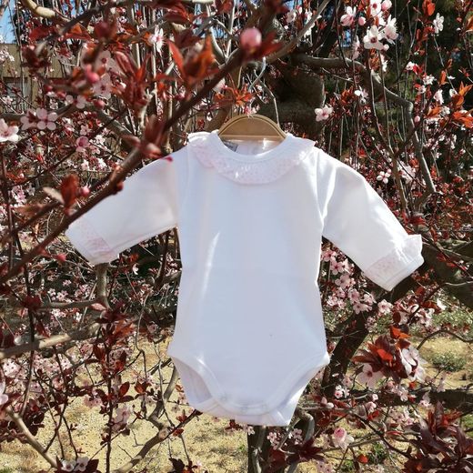 Baby cambric collar bodysuit 1191 babidu