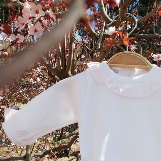 Baby cambric collar bodysuit 1191 babidu