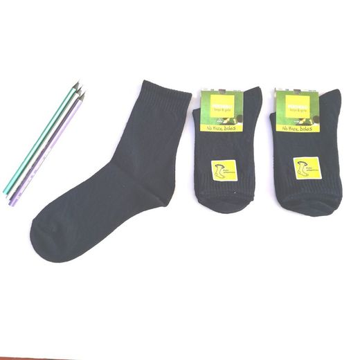 Pack of 3 pairs of short cotton school socks 1958 pocholo