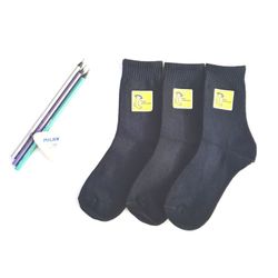 Pack of 3 pairs of short cotton school socks 1958 pocholo